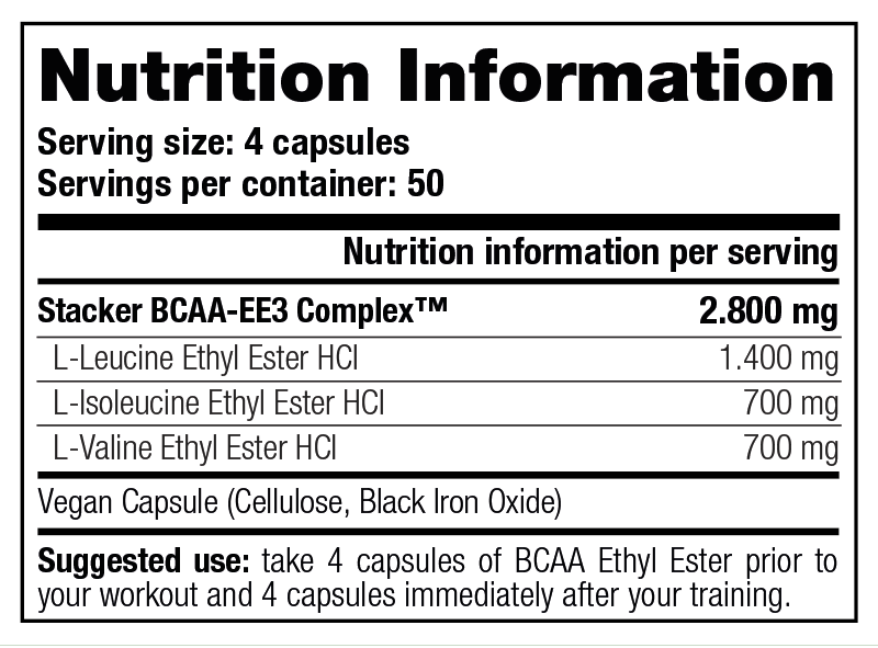 Stacker2 BCAA Ethyl Ester