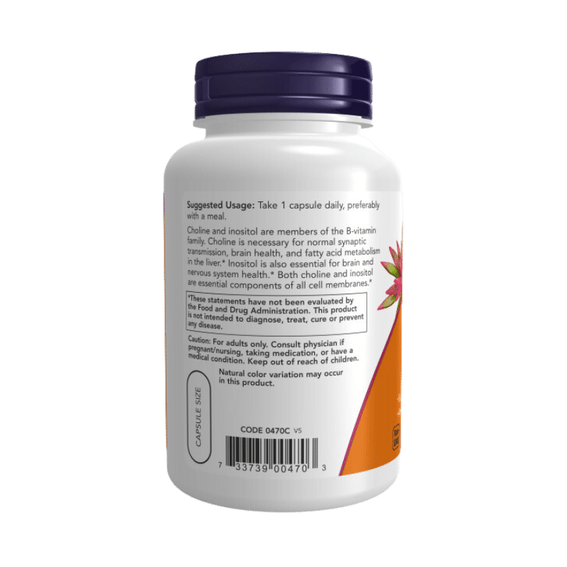 Now Foods Choline & Inositol 500mg
