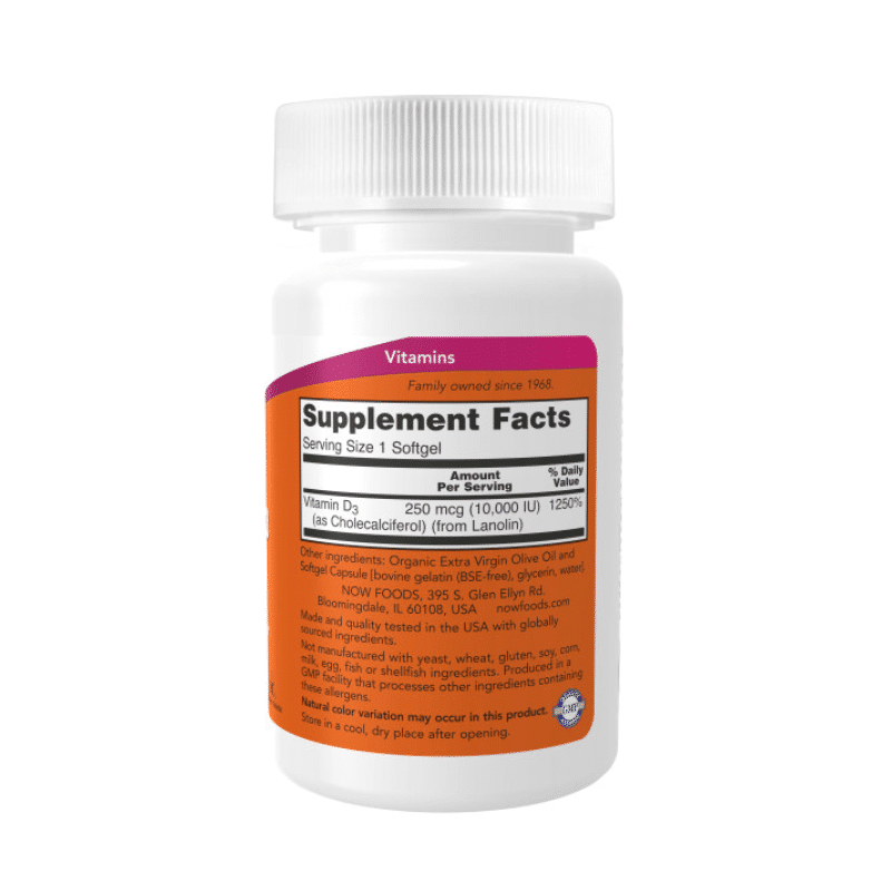 NOW Foods Vitamin D3 10,000IU