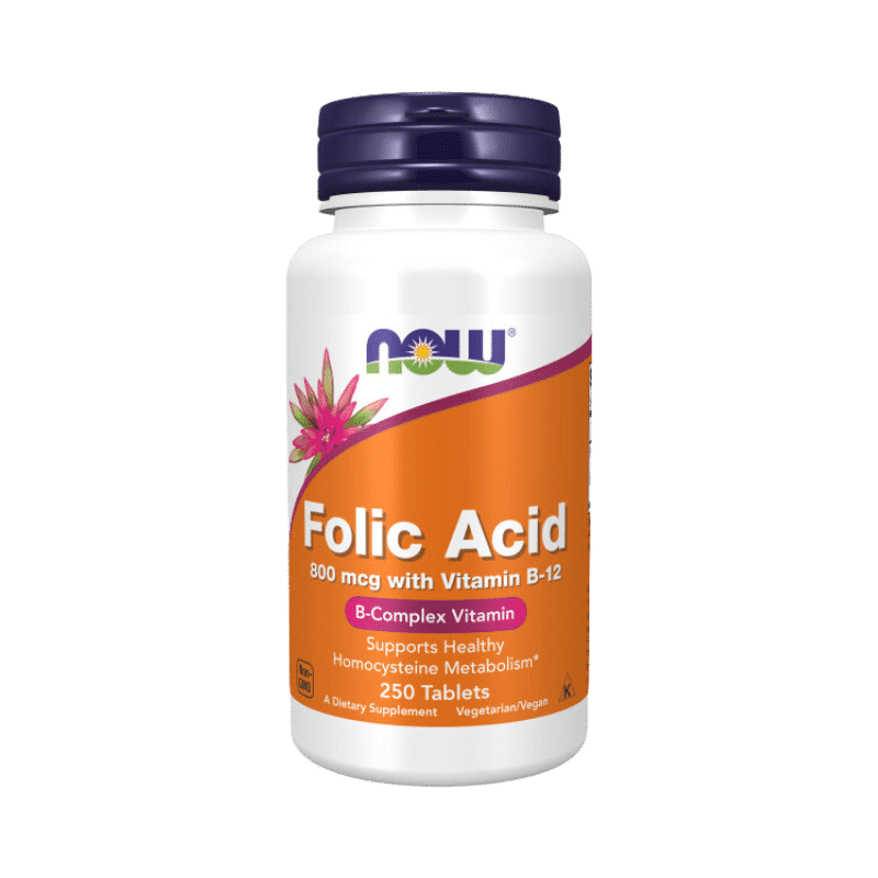 Now Foods Folic Acid 800 mcg with Vitamin B-12