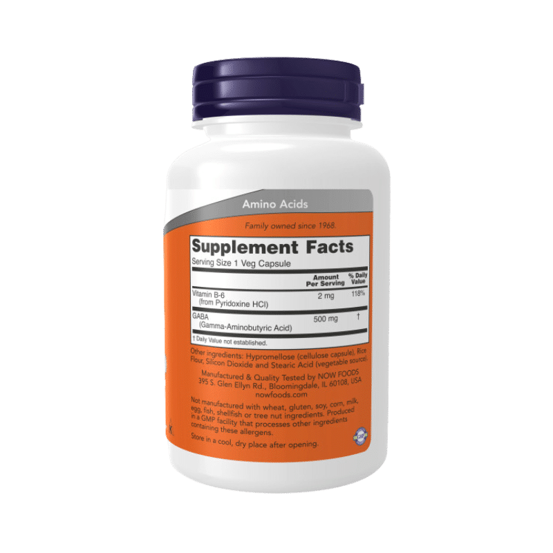 NOW Foods GABA 500mg