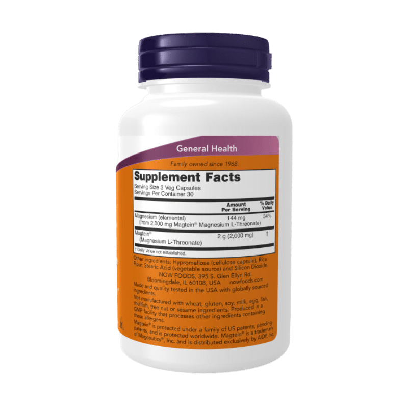 Now Foods Magtein® Magnesium L-Threonate