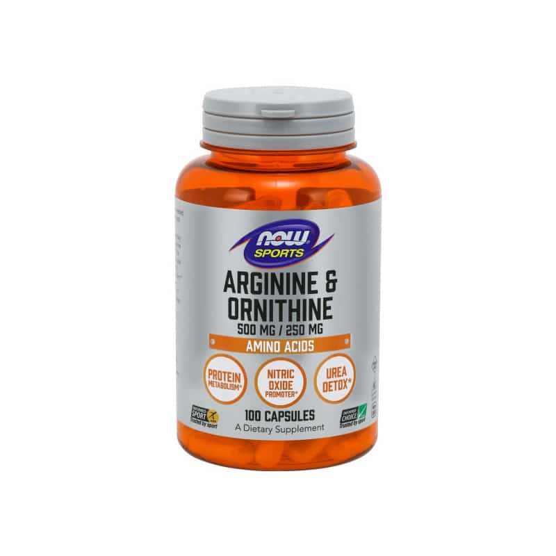 NOW Foods Arginine & Ornithine 500 mg/250 mg