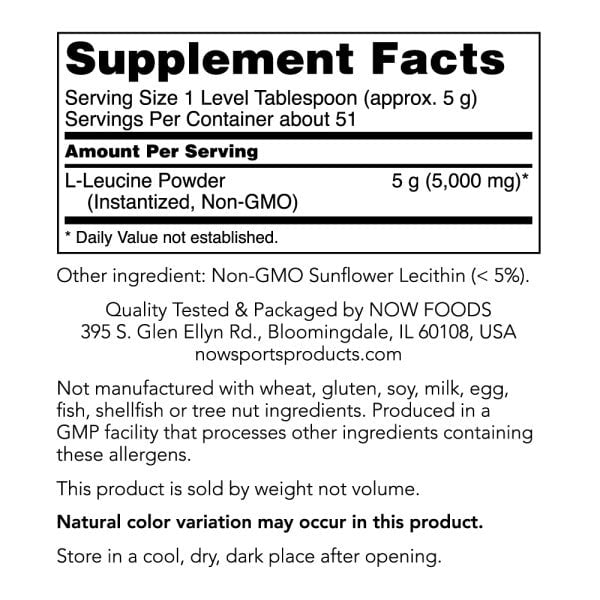 NOW Foods L-Leucine Powder 1lb