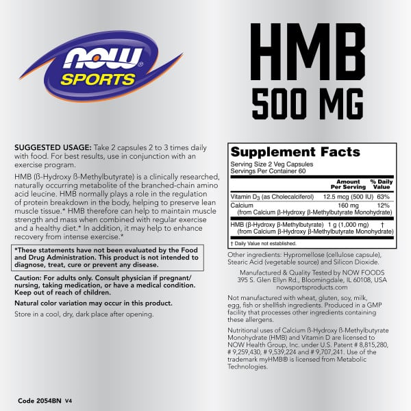 NOW Foods HMB 500mg