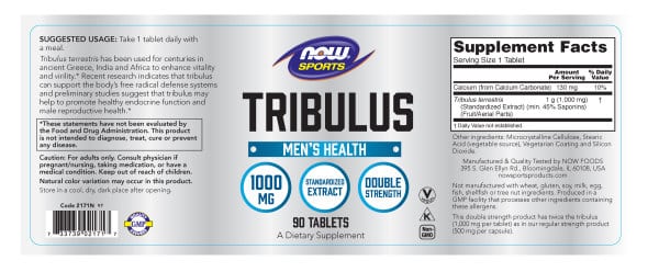 NOW Foods Tribulus 1000mg