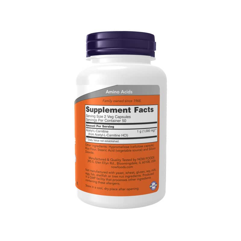 NOW Foods Acetyl L-Carnitine 500mg