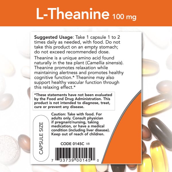NOW Foods L-Theanine 100mg