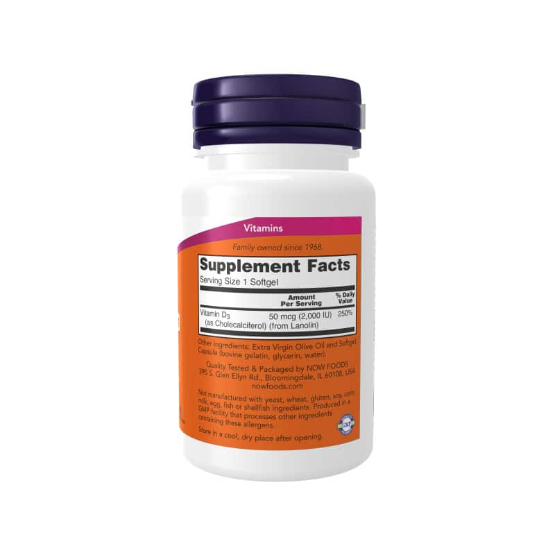 NOW Foods Vitamin D3 2,000 IU
