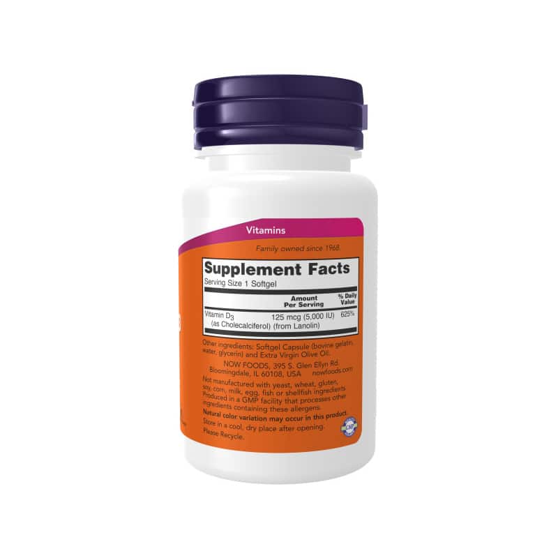 NOW Foods Vitamin D3 5,000IU