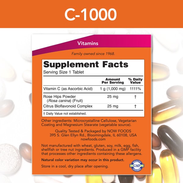 NOW Foods Vitamin C-1000 Tablets