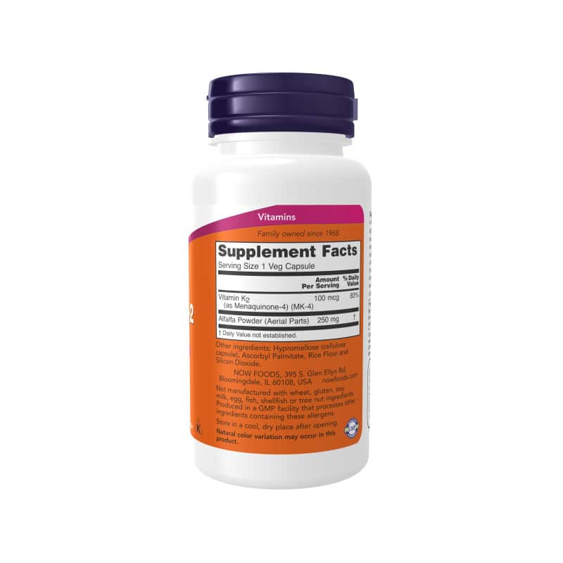 NOW Foods Vitamin K2 100mcg