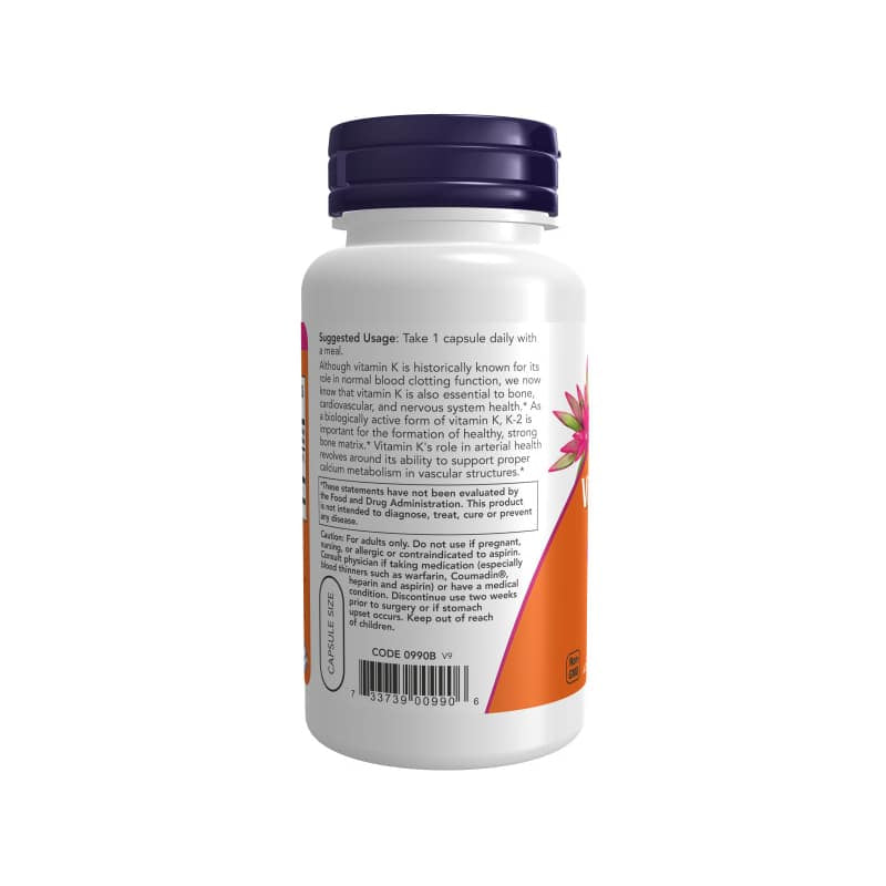 NOW Foods Vitamin K2 100mcg