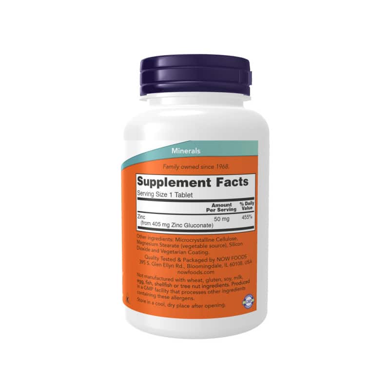 NOW Foods Zinc 50mg