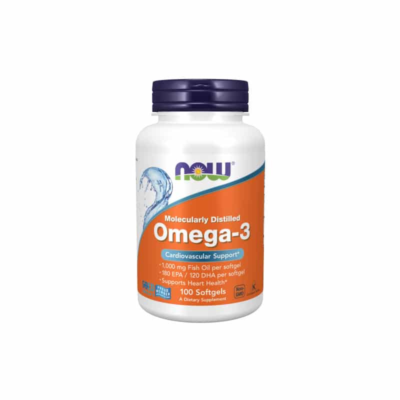 NOW Foods Omega-3 Molecularly Distilled 1000mg