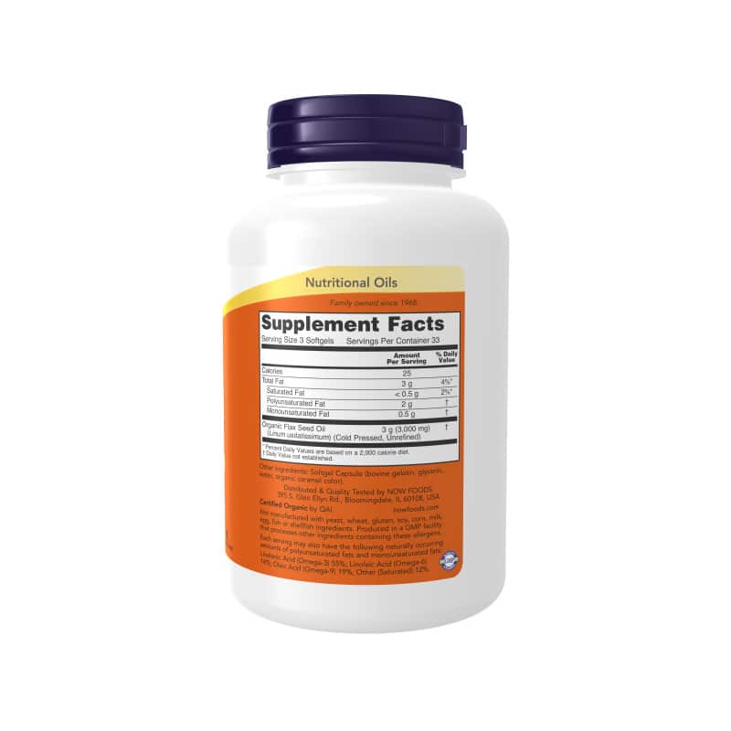 NOW Foods Flax Oil 1000mg