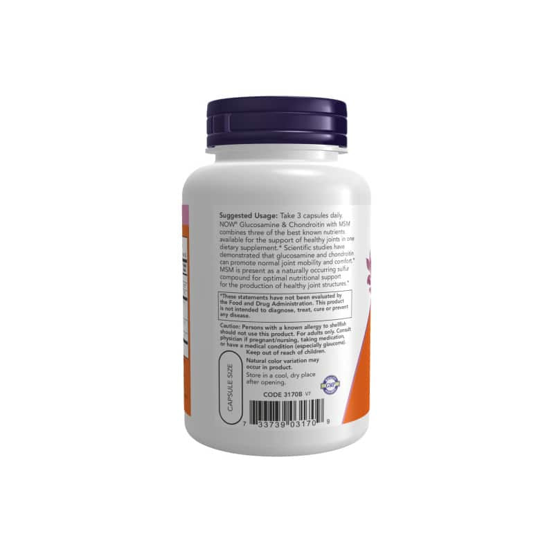 NOW Foods Glucosamine & Chondroitin with MSM
