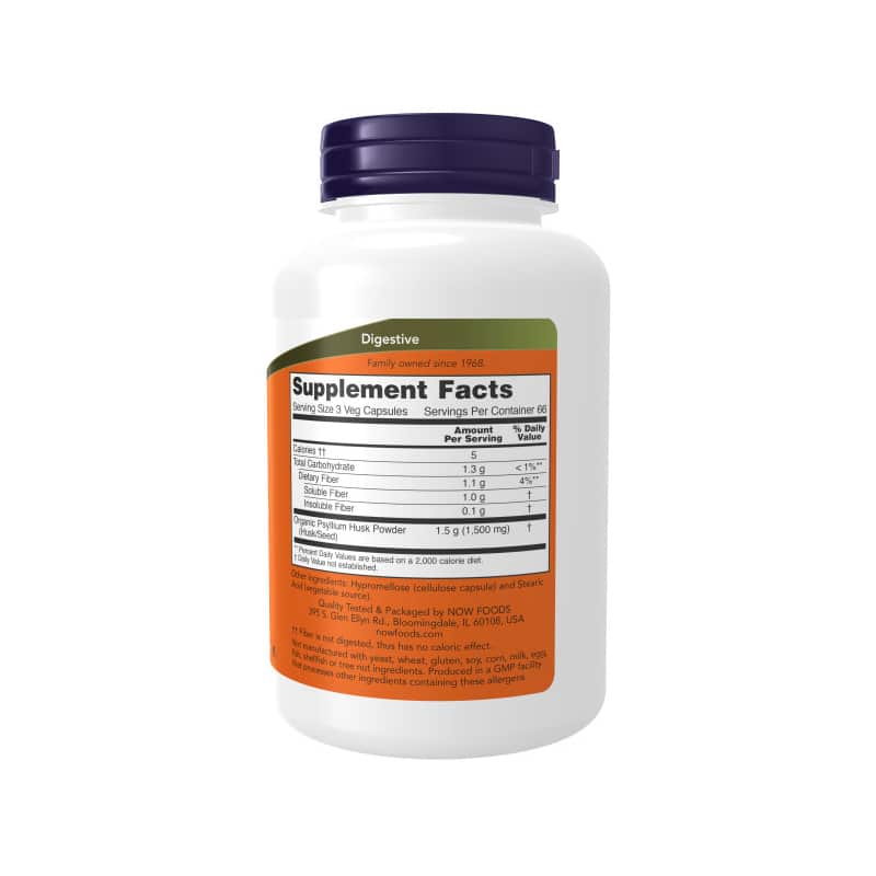 NOW Foods Psyllium Husk 500mg
