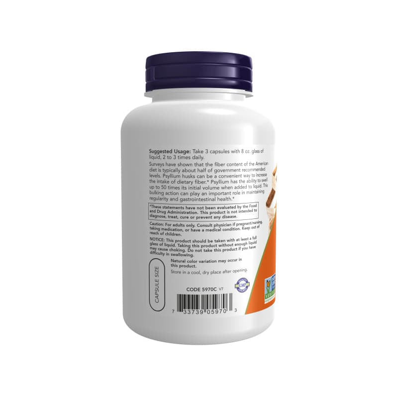 NOW Foods Psyllium Husk 500mg