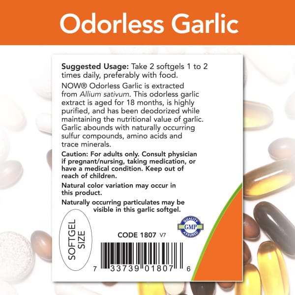 NOW Foods Odorless Garlic