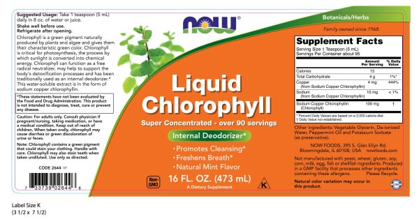 Now Foods Chlorophyll Liquid