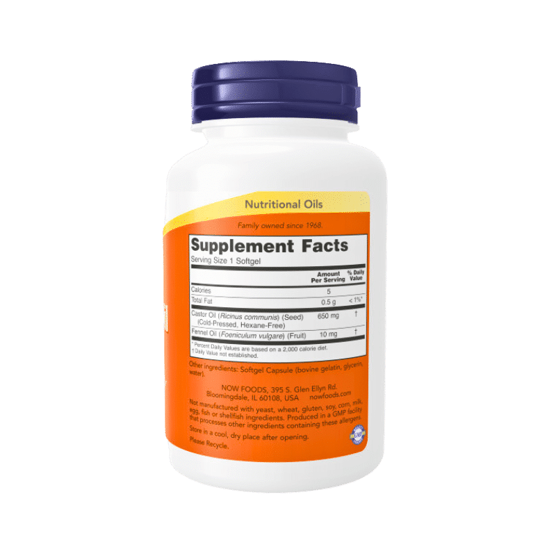 Now Foods Castor Oil 650mg