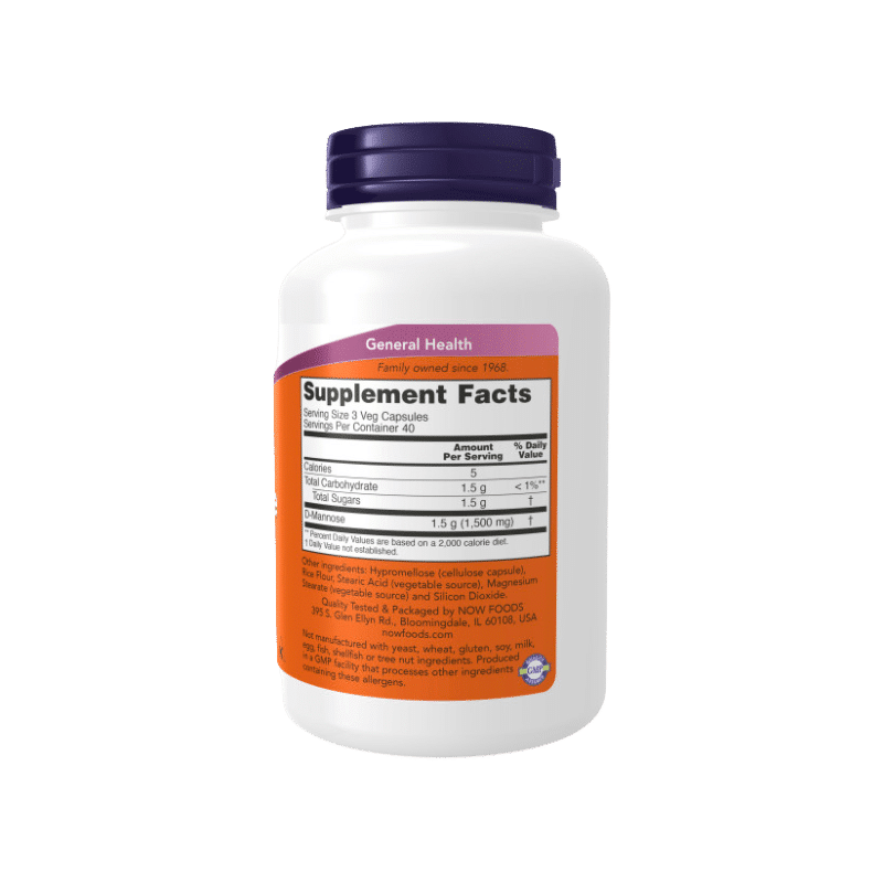 Now Foods D-Mannose 500mg
