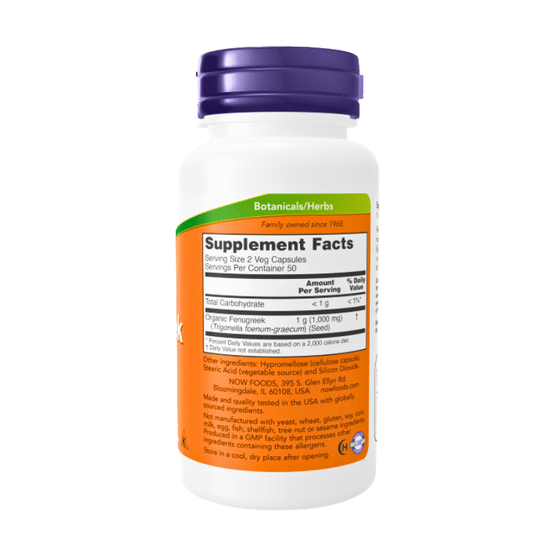 Now Foods Fenugreek 500mg