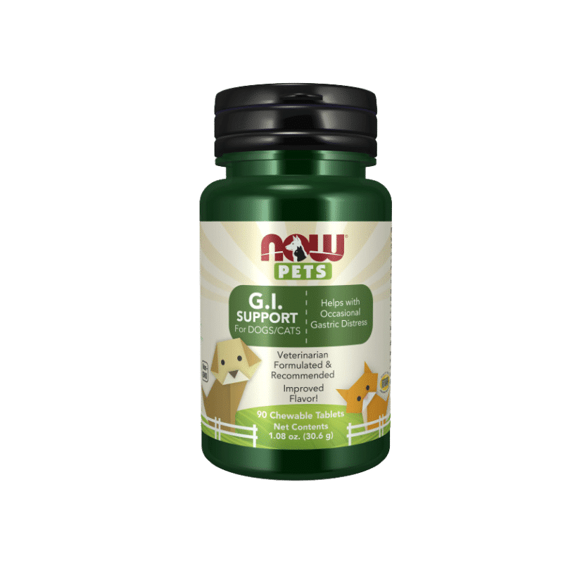 Now Foods G.I. Support Probiotic - 90 Chewables for Dogs & Cats