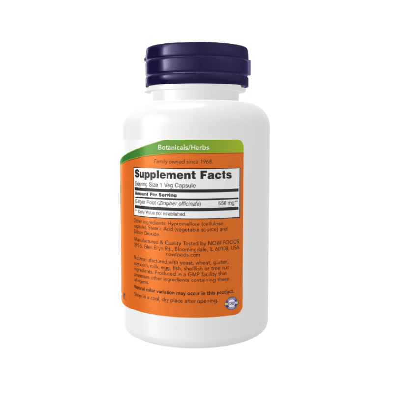 Now Foods Ginger Root 550mg