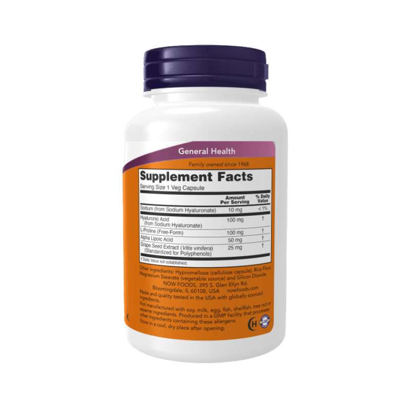 Now Foods Hyaluronic Acid 100mg