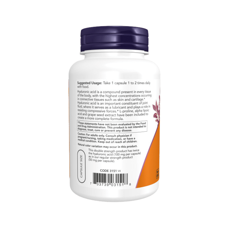 Now Foods Hyaluronic Acid 100mg
