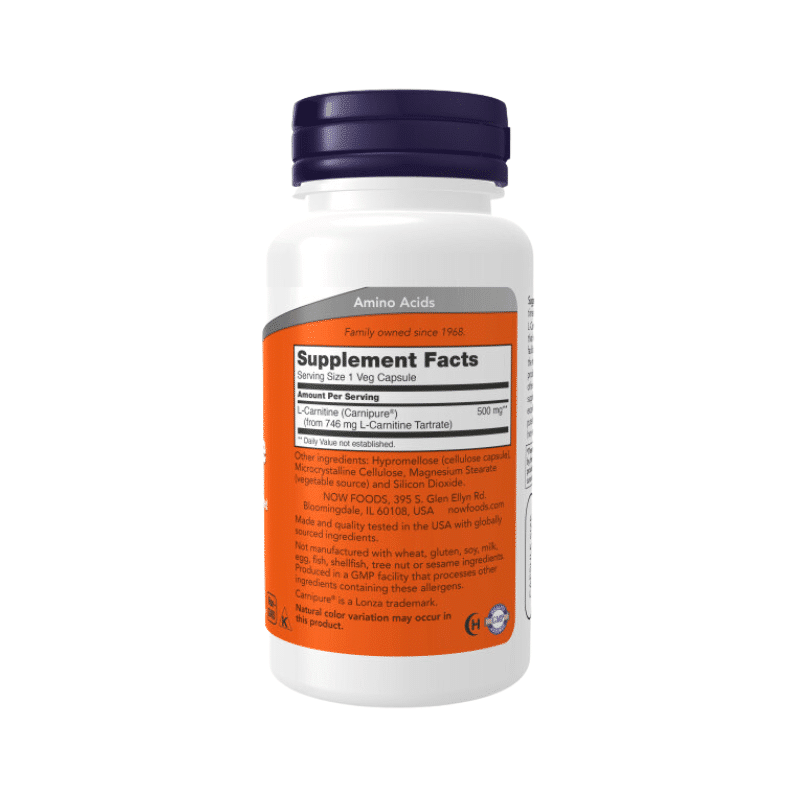 Now Foods L-Carnitine 500mg