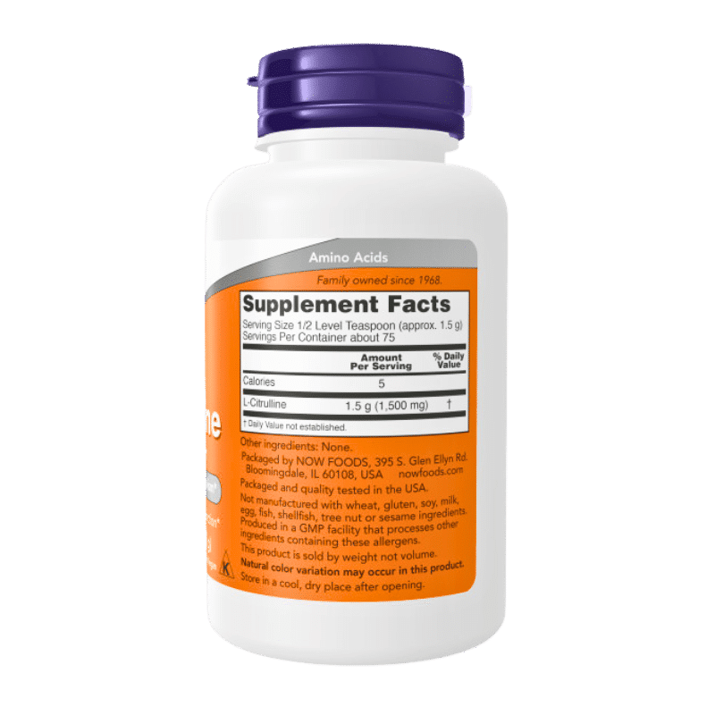 Now Foods L-Citrulline Pure Powder