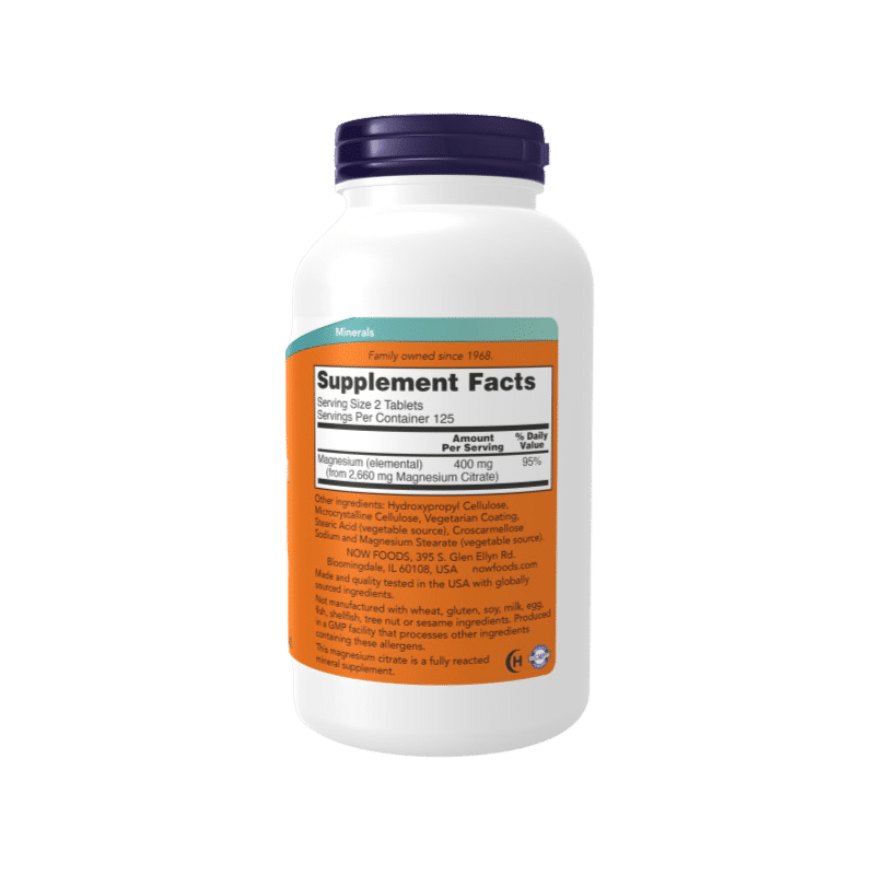 Now Foods Magnesium Citrate 200mg
