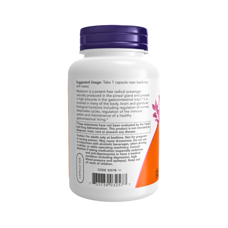 Now Foods Melatonin 3mg Veg Capsules