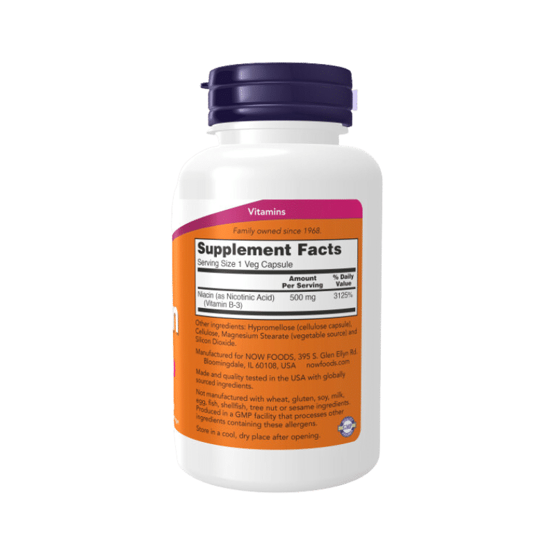 Now Foods Niacin (Vitamin B-3) 500mg