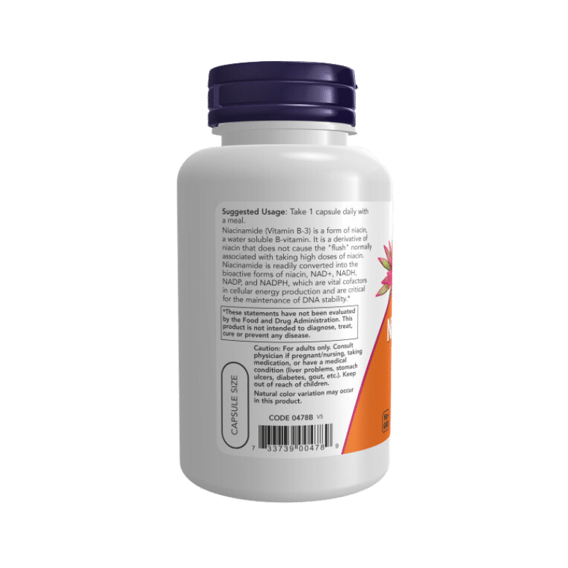 Now Foods Niacinamide (B-3) 500mg