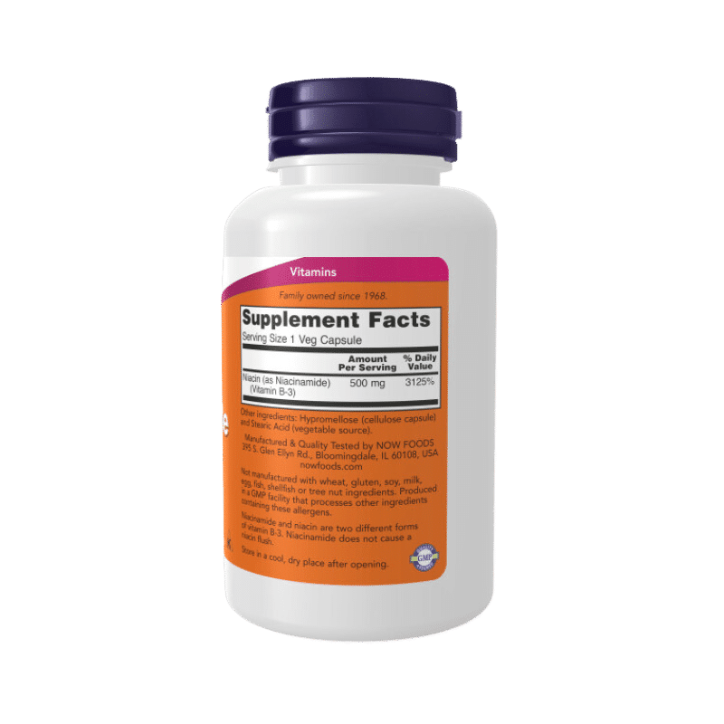 Now Foods Niacinamide (B-3) 500mg
