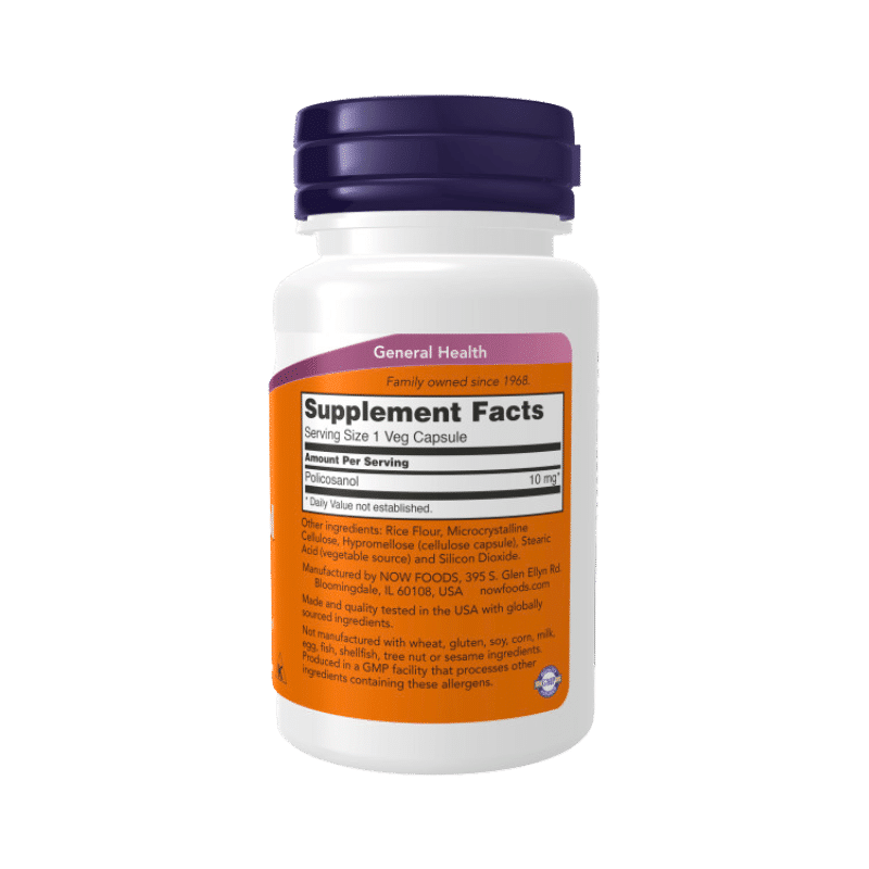 Now Foods Policosanol 10mg