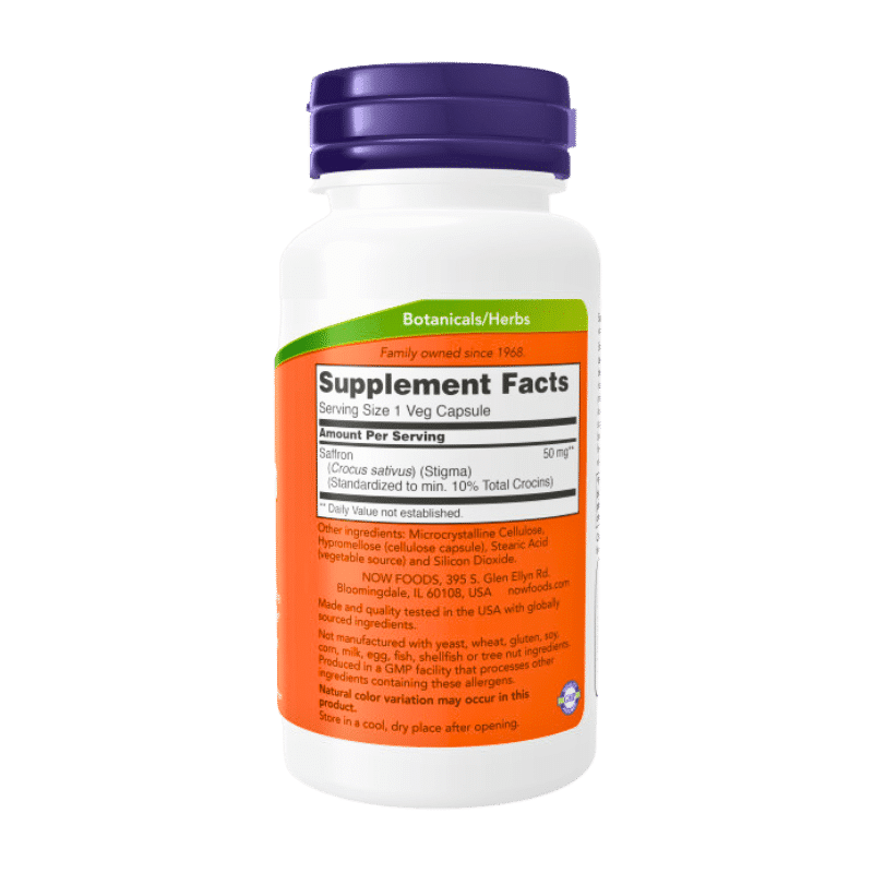 Now Foods Saffron 50mg