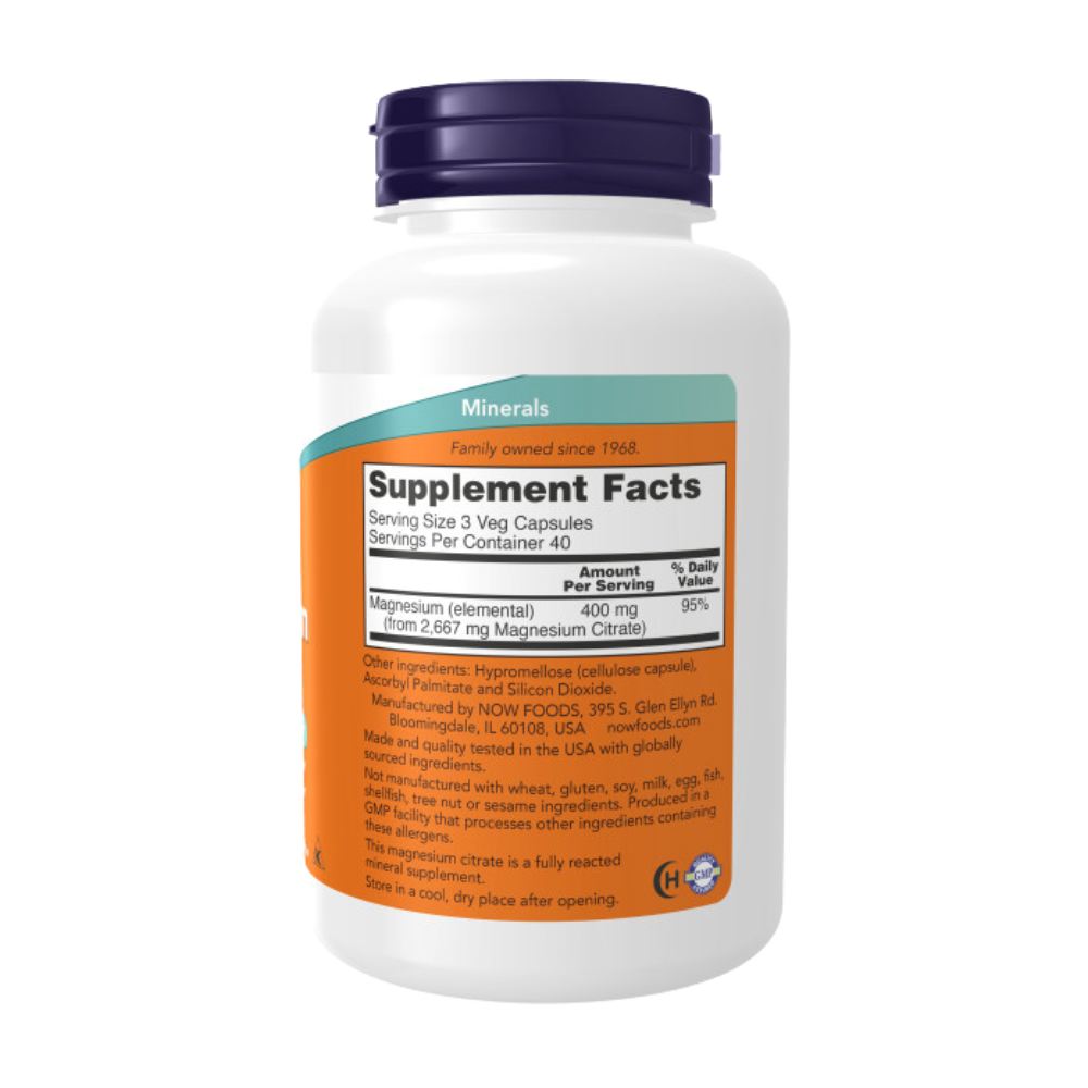 Now Foods Magnesium Citrate 400mg