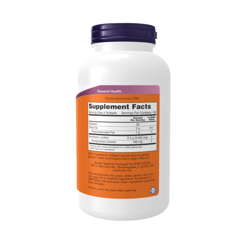 Now Foods Sunflower Lecithin 1200mg