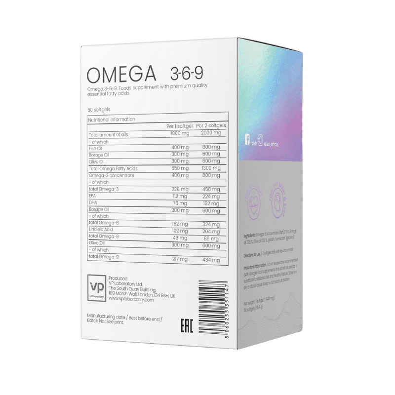 VPLAB Omega 3-6-9