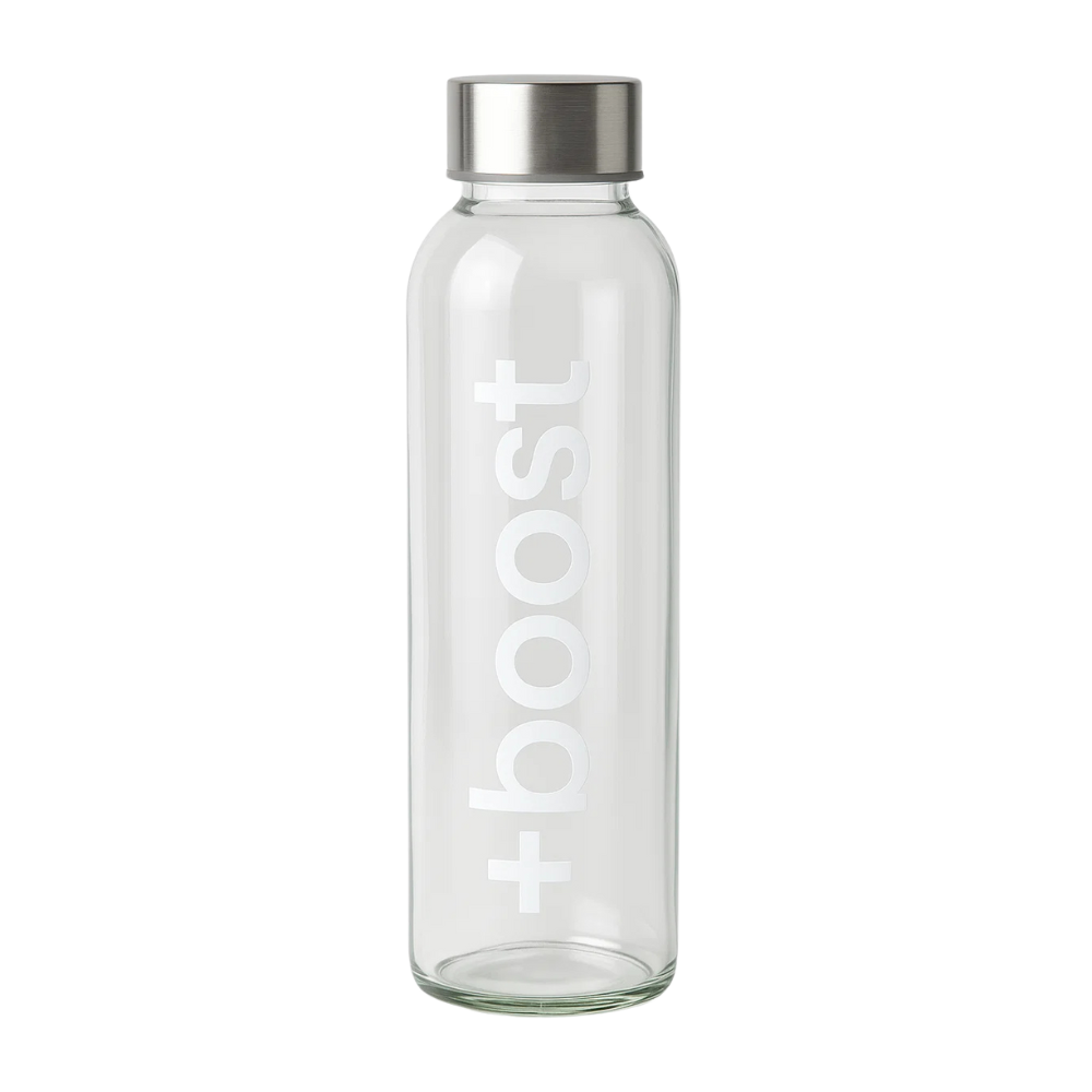 +boost Glass Bottle