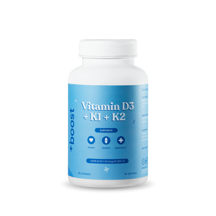 Vitamin D3 K1 K2 Supplement — 4000 IU | boost – +boost