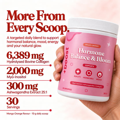 +boost Hormone Balance & Bloom