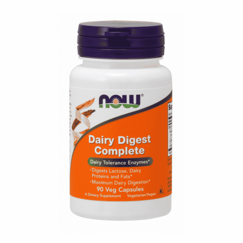 Now Foods Dairy Digest Complete Veg Capsules – +boost