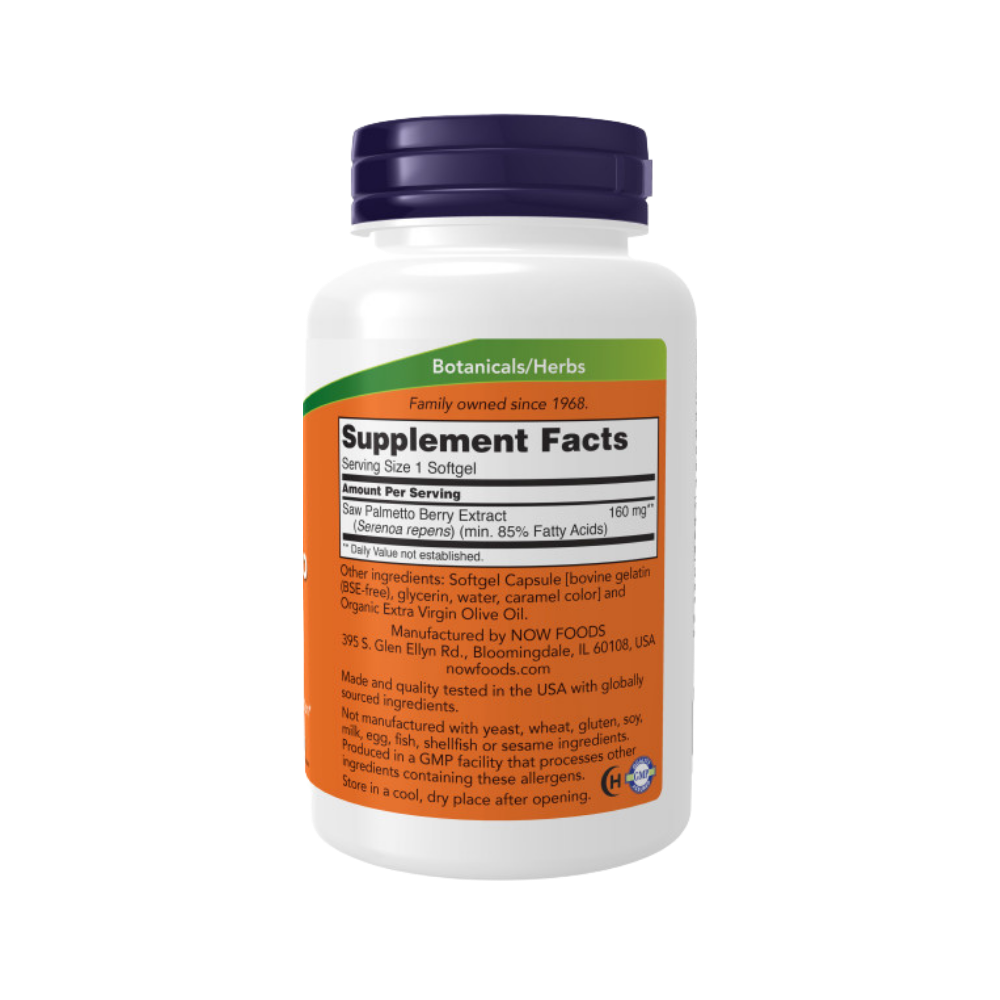 Now Foods Saw Palmetto Extract 160mg
