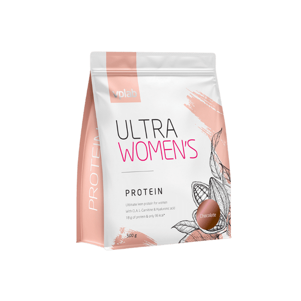 VPLAB Ultra Women’s Protein 500g container with a label showing the product name and branding, ready for fitness and nutrition use.